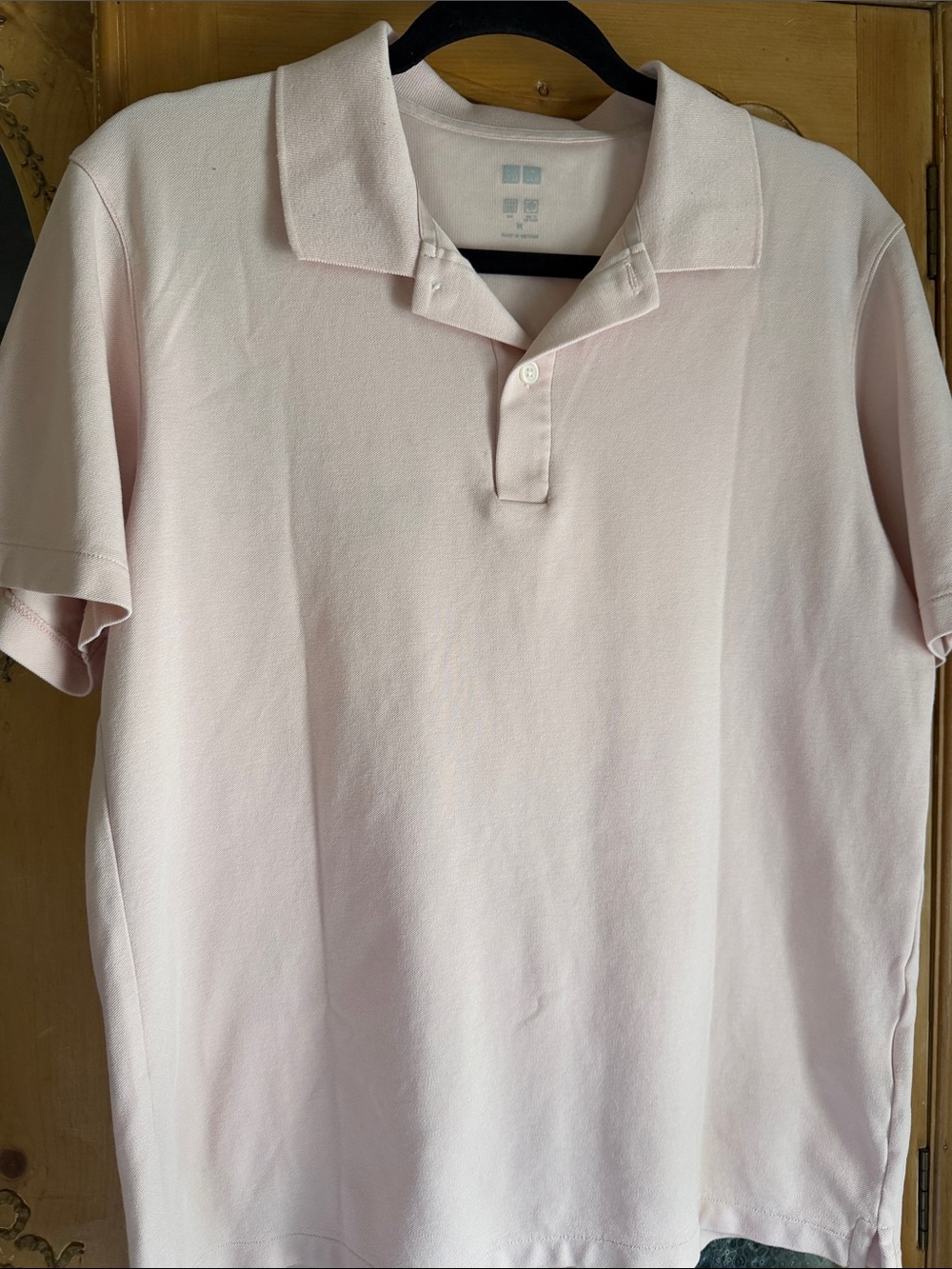 Men's Classic Polo in Pale Pink - Lightweight Short Sleeve. Cool to the touch